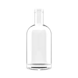Premium 700ml Clear Round Glass Bottles – Ideal for Vodka and Custom Branding
