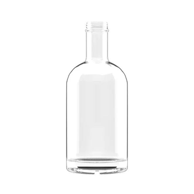 Premium 700ml Clear Round Glass Bottles – Ideal for Vodka and Custom Branding