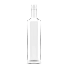Premium 750ml Round Glass Bottle with Heavy Base & Screw Top – Ideal for Alcohol, Whiskey, and Craft Spirits