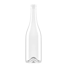 750ml Oval Clear Glass Whiskey Bottle with Screw Cap – Premium Packaging Wholesale