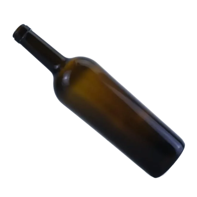 Wholesale 750ML Amber Bordeaux Wine Bottle with Personalized Cork Top - Image 2