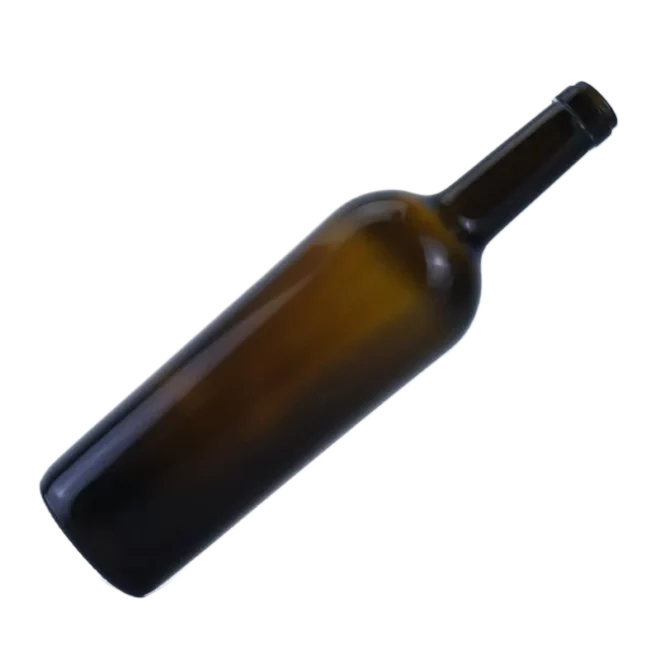 Wholesale 750ML Amber Bordeaux Wine Bottle with Personalized Cork Top - Image 3