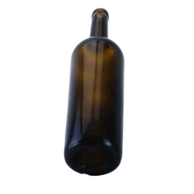 Wholesale 750ML Amber Bordeaux Wine Bottle with Personalized Cork Top - Image 4