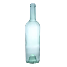 750ML Light Green Bordeaux Glass Bottle with Cork Top – Customizable for White Wine | Wholesale Available