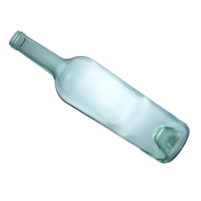 750ML Light Green Bordeaux Glass Bottle with Cork Top – Customizable for White Wine | Wholesale Available - Image 3