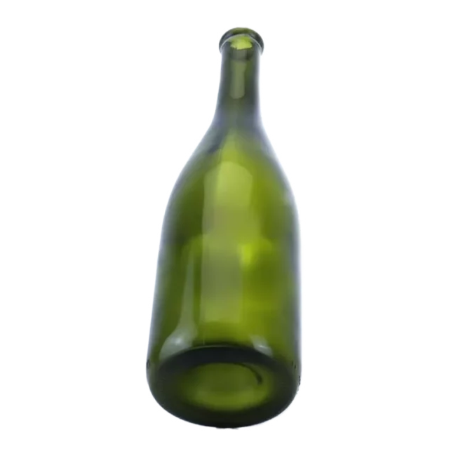 750ml Olive Green Bordeaux Glass Wine Bottle with Cork Top – Custom Logo & Wholesale Available - Image 2
