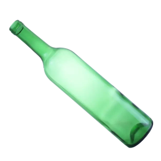 750ml Customizable Emerald Green Glass Wine Bottle with Cork Top – Wholesale Available - Image 2