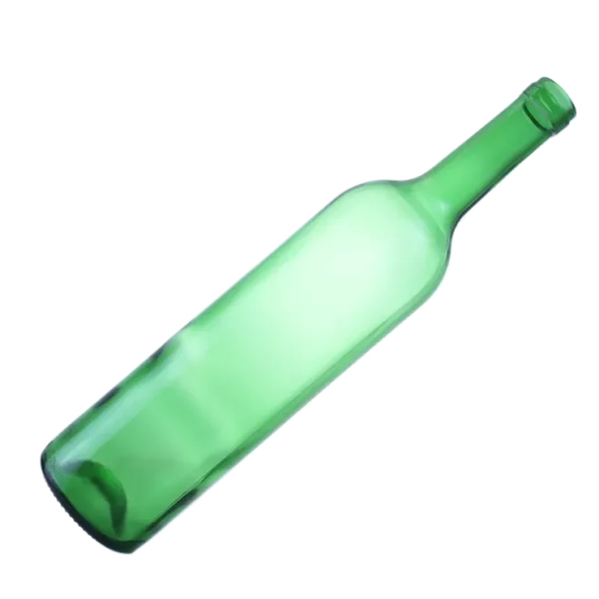 750ml Customizable Emerald Green Glass Wine Bottle with Cork Top – Wholesale Available - Image 3