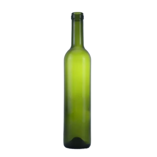 500ML Olive Green Bordeaux Glass Bottle with Cork Top – Custom & Wholesale Options Available