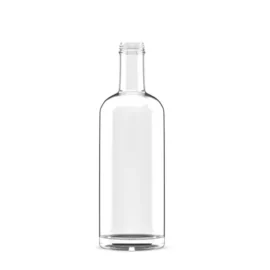 750ml High Transparency Glass Liquor Bottle with Spiral Cap – Ideal for Whiskey, Vodka, and Spirits