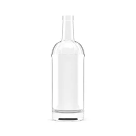 750ml High-End Glass Bottle with Cork Seal – Cylindrical Design for Whiskey, Rum & Brandy Packaging
