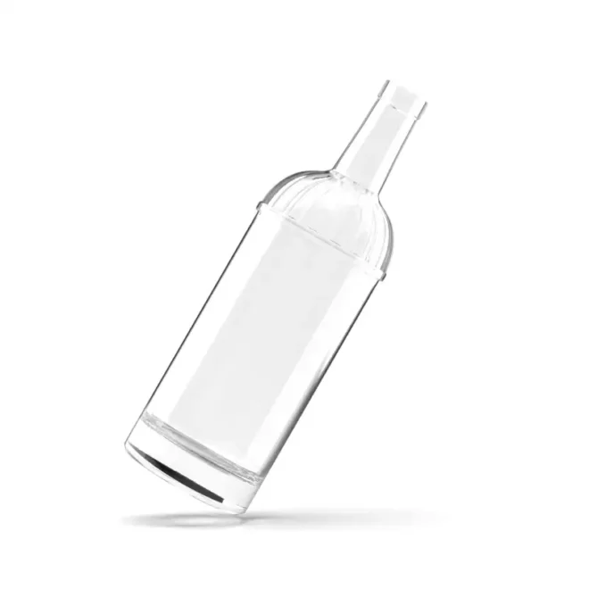 750ml High-End Glass Bottle with Cork Seal – Cylindrical Design for Whiskey, Rum & Brandy Packaging - Image 3