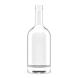 750ml Clear Glass Vodka Bottle with Thick Base – Customizable Empty Liquor Bottle for Branding