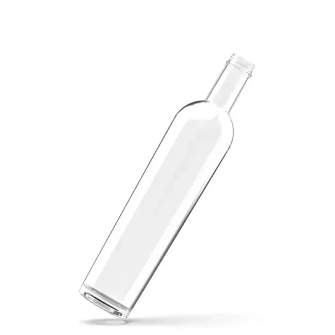 750ml Clear Glass Spirit Bottle – Screw Cap & Slim Cylindrical Shape for Liquor Packaging - Image 3