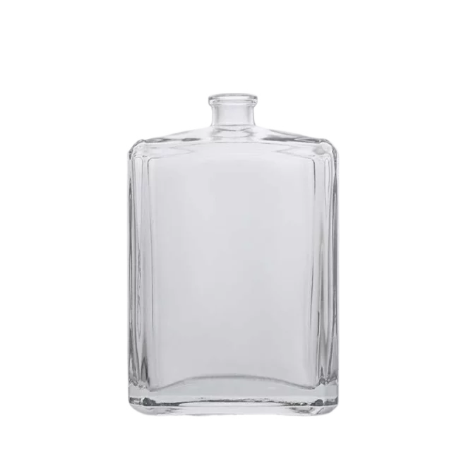 Luxury Square Super Flint Glass Perfume Bottle with Pump – Custom Design & Logo Embossing