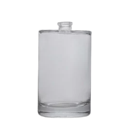 Premium Refillable Round Glass Perfume Bottle – Clear Flat Shoulder with Pump for Fragrance