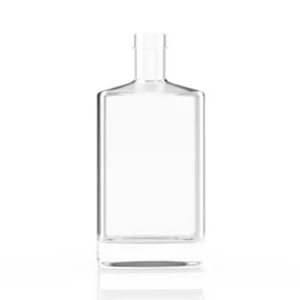750ml Square Glass Liquor Bottles – Short Neck, Flat Shoulders, Ideal for Whiskey & Vodka