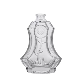 Premium Custom Embossed Glass Perfume Bottle – Distinctive Shape for Exclusive Scents