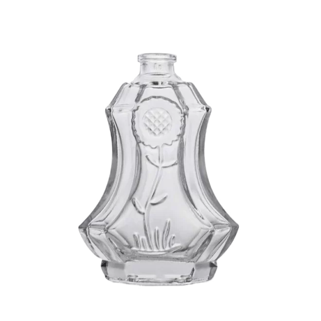 Premium Custom Embossed Glass Perfume Bottle – Distinctive Shape for Exclusive Scents