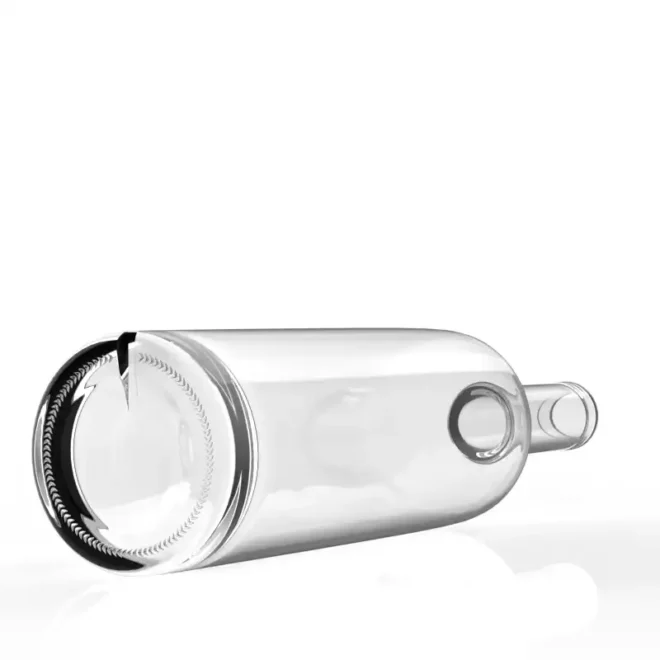 Custom 750ml Round Glass Spirit Bottle with Cork for Tequila, Whiskey, Vodka, Gin - Image 4