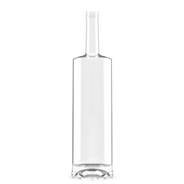 Custom 750ml Square Glass Bottle – Premium Crystal Clear Design