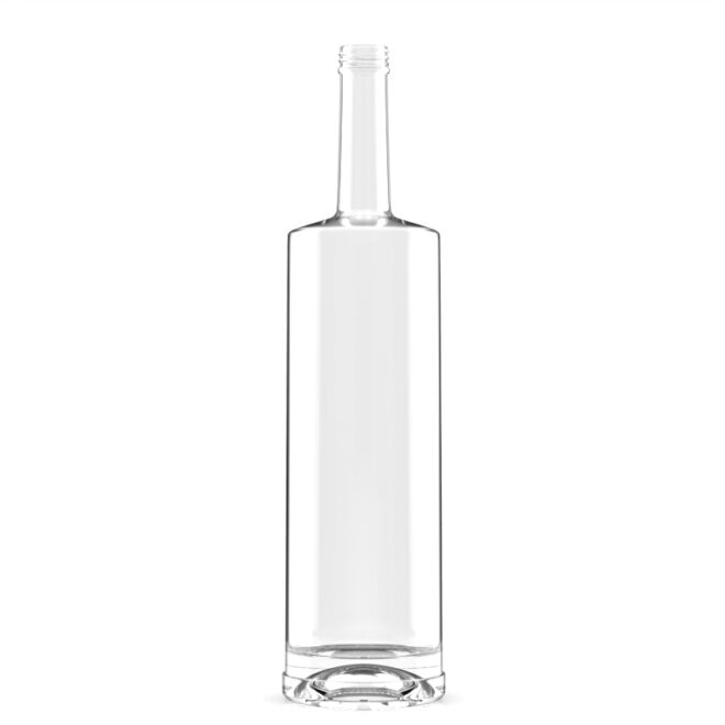 Custom 750ml Square Glass Bottle – Premium Crystal Clear Design