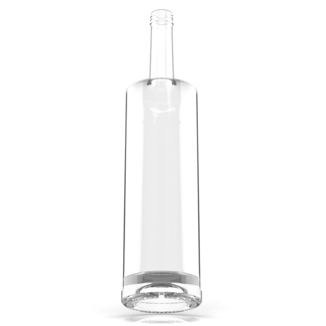 Custom 750ml Square Glass Bottle – Premium Crystal Clear Design - Image 2