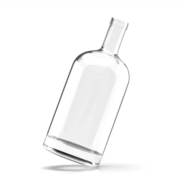 750ml Round Glass Bottle for Liquor – Heavy Base, Crystal Clear Finish for Whiskey, Vodka & Rum - Image 3