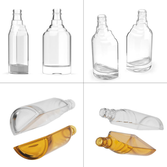 750ml Clear Glass Liquor Bottle with Thick Base – Perfect for Whiskey, Vodka & Spirits - Image 4