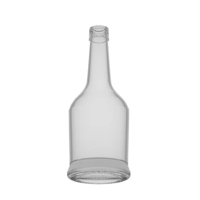 Premium 750ml Round Glass Bottle – Ideal for Whiskey, Vodka, and Spirits