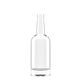 Wholesale 700ml Clear Round Whisky Bottles – Premium Glass Liquor Bottle with Cork Stopper