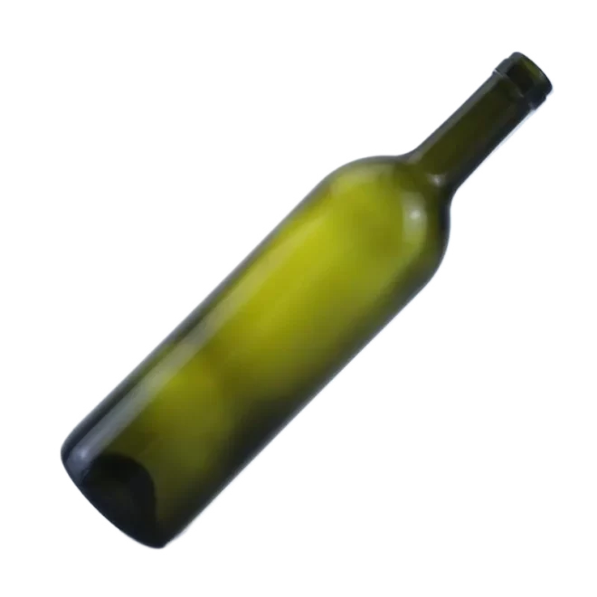 750ml Green Round Glass Bottle with Elevated Base – Premium Packaging Solution - Image 3