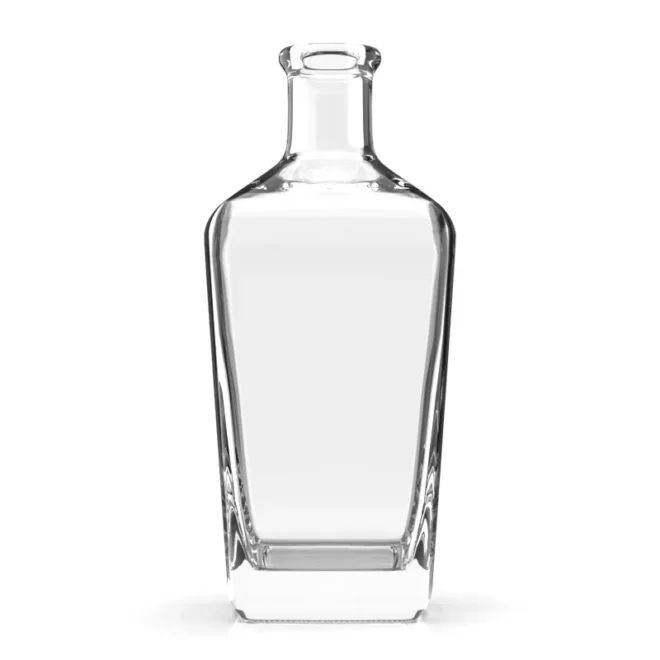 Wholesale 700ml Square Glass Liquor Bottle with Short Neck – Premium Spirits Packaging