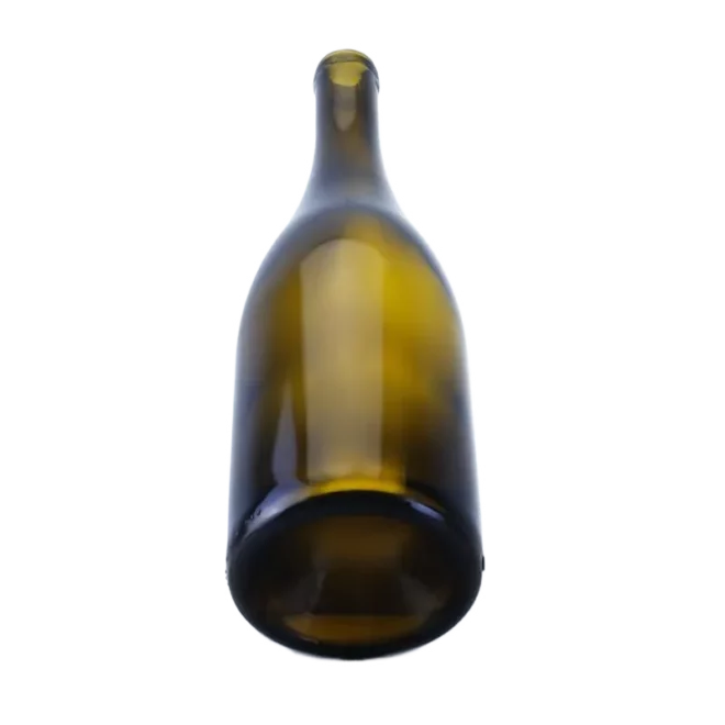 Premium Amber 750ml Glass Wine Bottle – Bordeaux Style with Traditional Cork Closure - Image 4