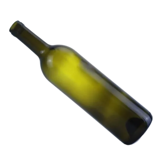 Olive Green 750ml Bordeaux Wine Bottle with Custom Cork – Premium Glass Packaging - Image 3