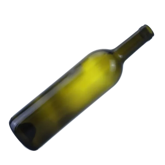Olive Green 750ml Bordeaux Wine Bottle with Custom Cork – Premium Glass Packaging - Image 4