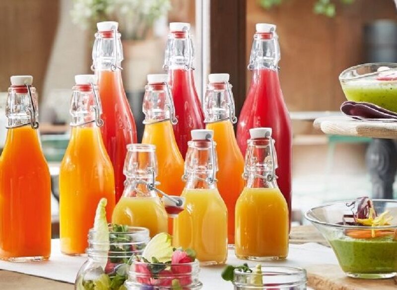 Press-Top Glass Bottle