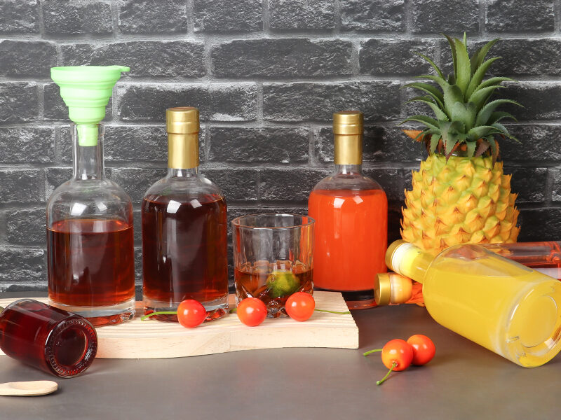 Liquor Bottles with Shrink Wraps