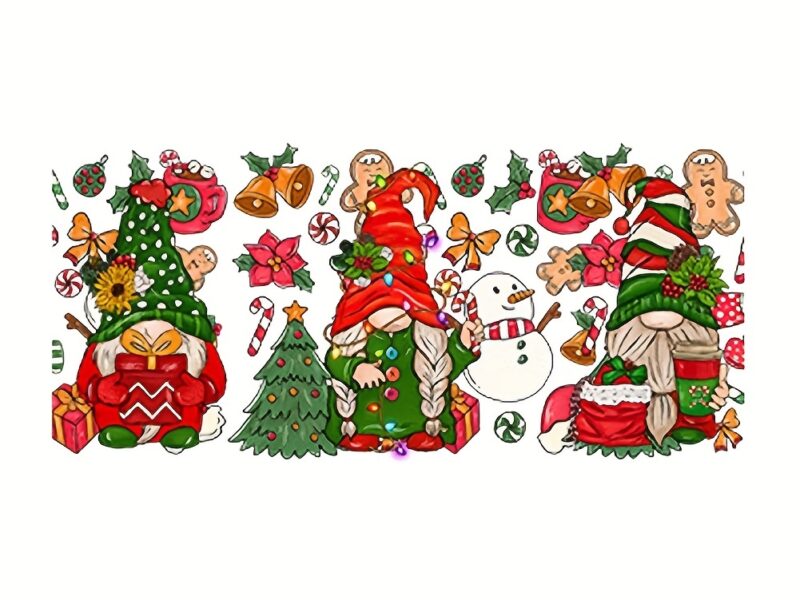 Christmas Decals for Glass Bottles