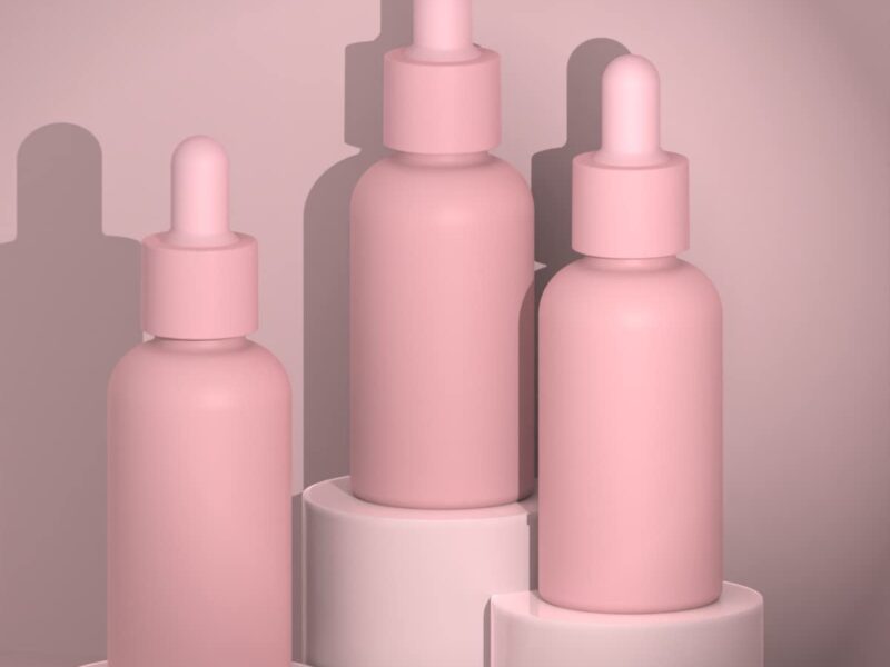 Pink Glass Bottles