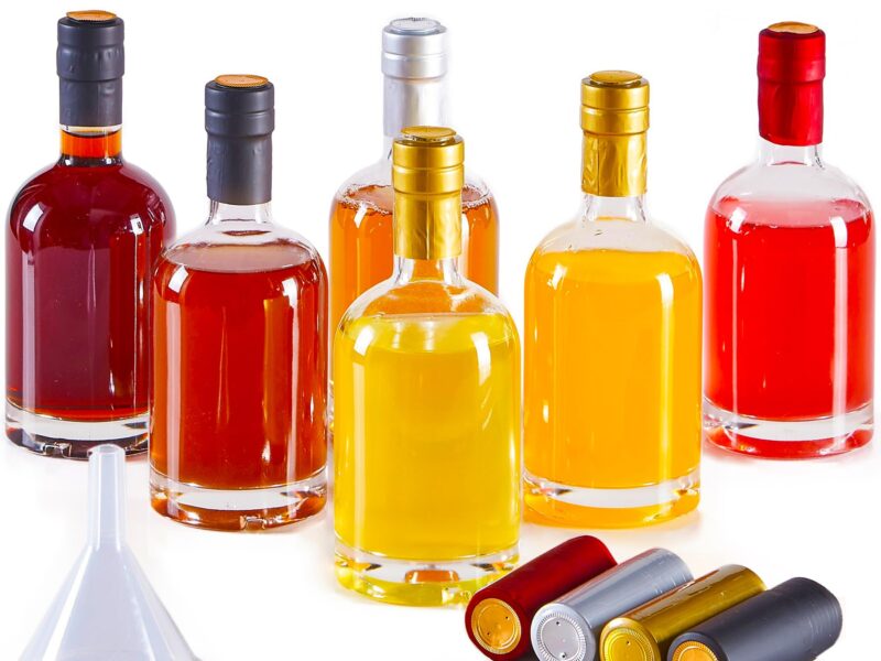 12 oz glass bottles With Lids