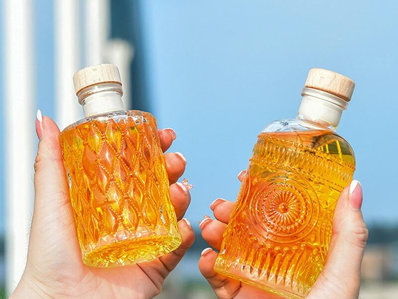 Mini Glass Bottle with Cap