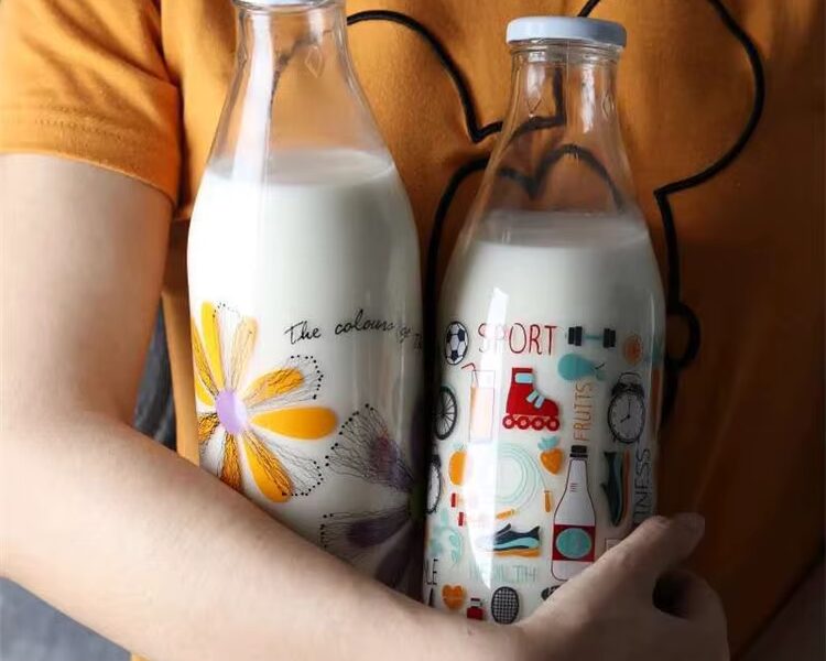 Decals in Glass Bottle