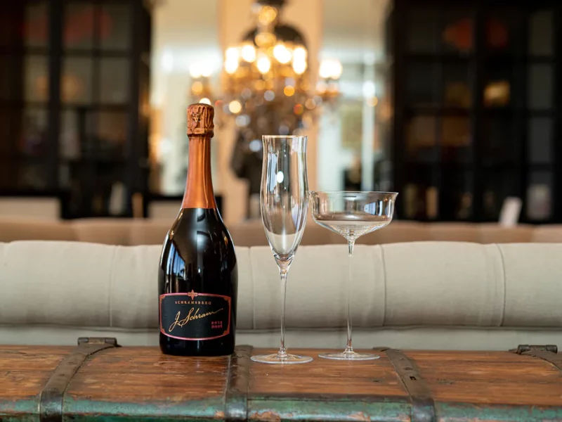 Glasses of Champagne in a Bottle