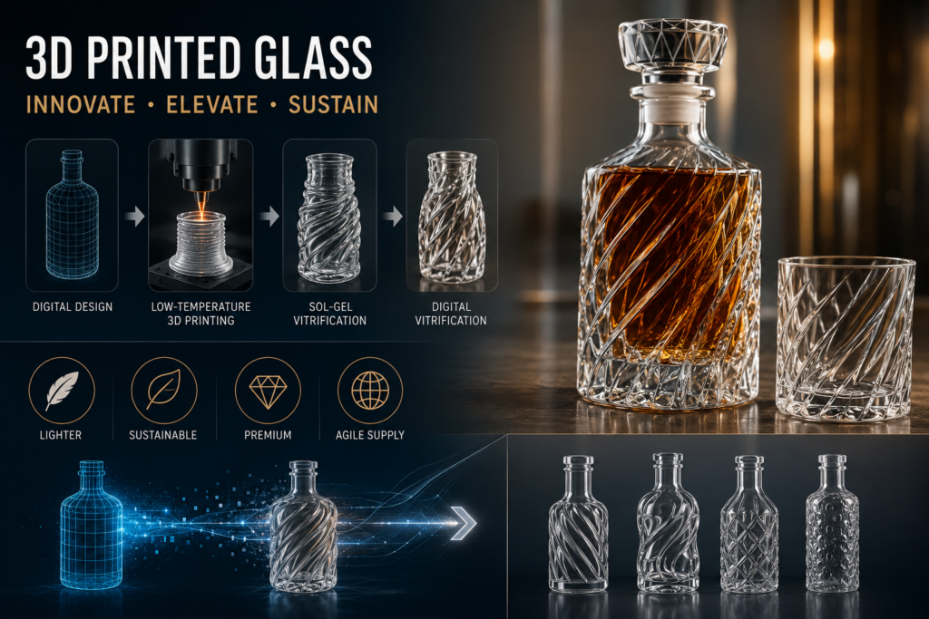 3D printed glass