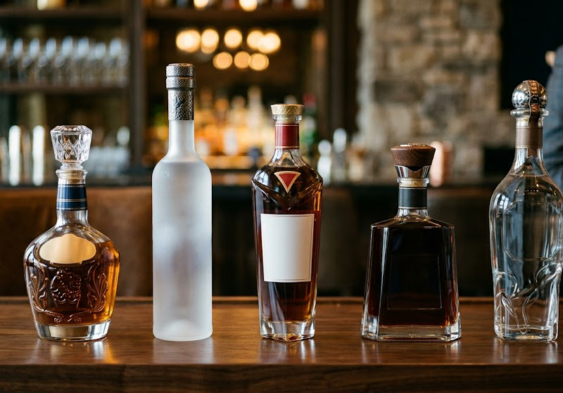 luxury liquor bottles