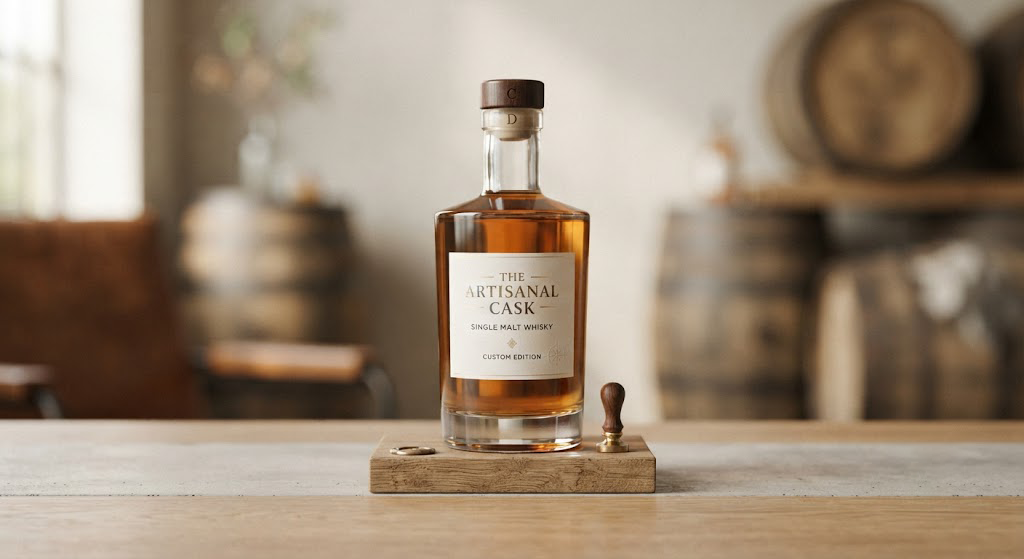 custom whisky bottle