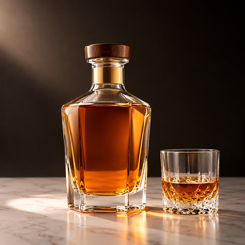 Custom whisky bottle